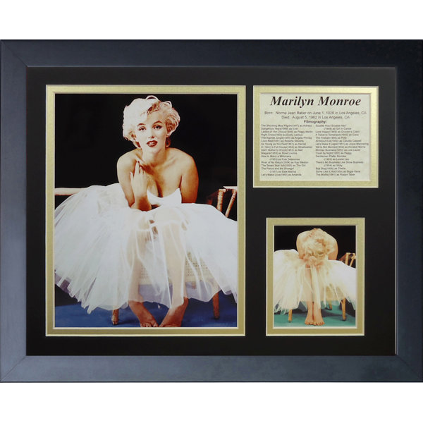 Legends Never Die Marilyn Monroe Picture Frame Memorabilia Print on